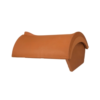 Slutt mønestein med horn m/vent.